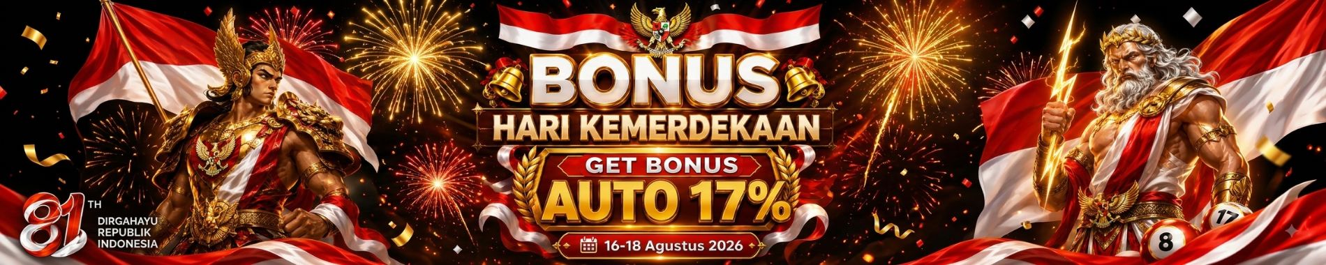 BONUS KEMERDEKAAN RSLOT77